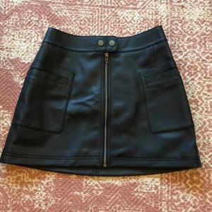 NWTS Free people leather skirt! Size 2
